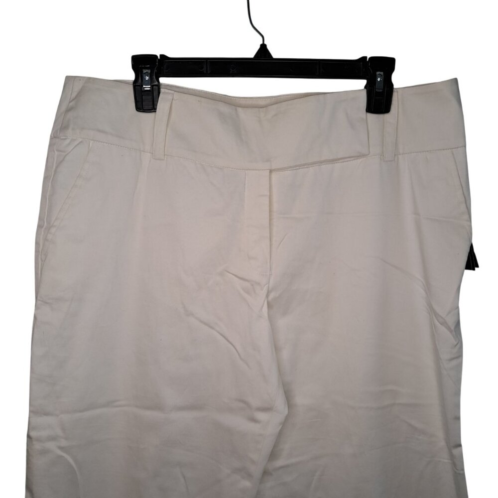 NEW B. Design White Dressy Capris Size 14 - Picture 4 of 8